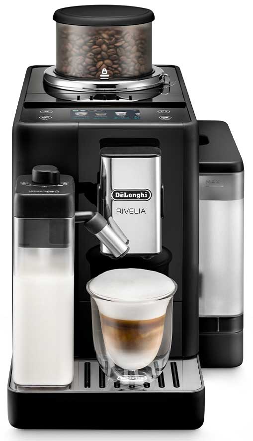 Delonghi Rivelia Latte FEB 4455.B Noir Onyx Machine caf en grains